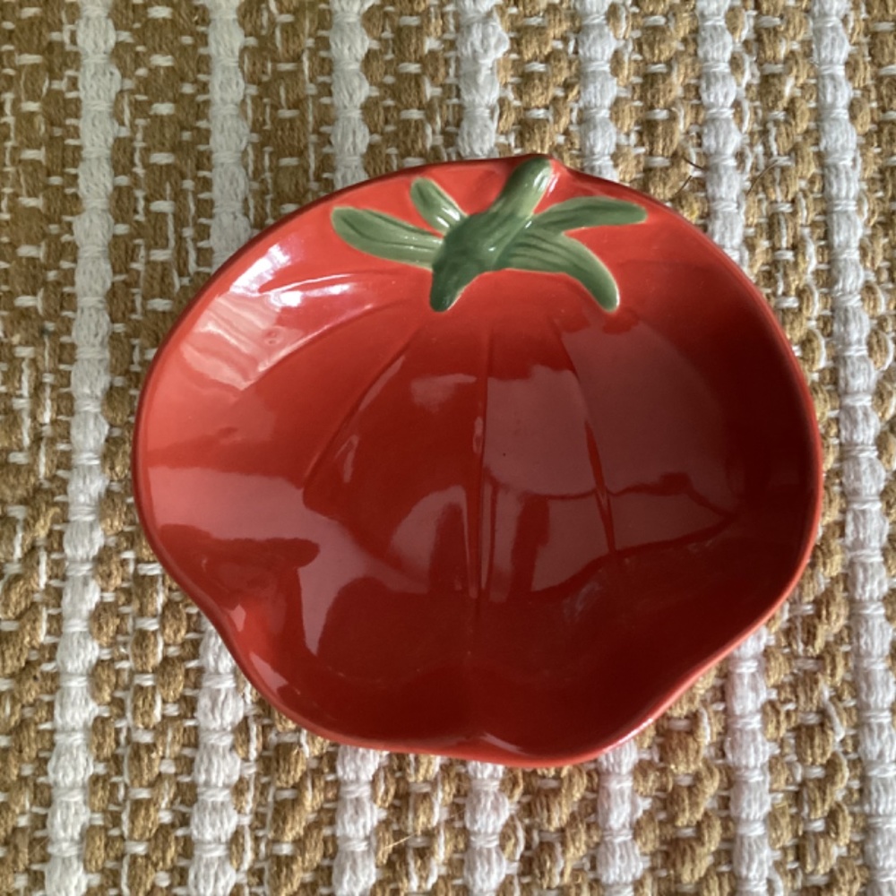 ♦️ WILLIAMS SONOMA condiment bowls toppings / dip bowls heirloom tomato EUC - Picture 4 of 9
